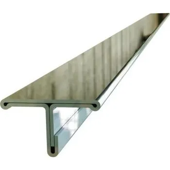 Stavební profil Dilatační lišta nerezová T přechodová (v. 8mm / d. 2,5m) Materiál: nerez pololesk, Výška: 14 mm NET 145250