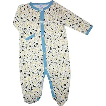 Dětský overall Kojenecký overal dětský na spaní s potiskem modré 195/11 vel. 68