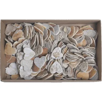 CANEA DEKORACE - SRDCE, březová kůra 2,5 cm Kusy: 1 balení / 220 ks