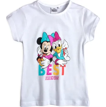 Dívčí tričko Dívčí tričko DISNEY MINNIE BEST FRIENDS bílé Velikost: 98
