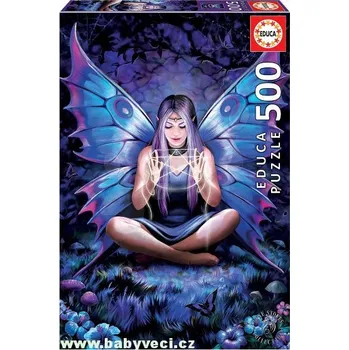 Puzzle Spell Weaver Anne Stokes Educa 500 > varianta čarodějnice motýl