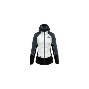 Crazy Idea Jacket After Woman white-black L; Bílá bunda + DÁREK DLE VÝBĚRU!