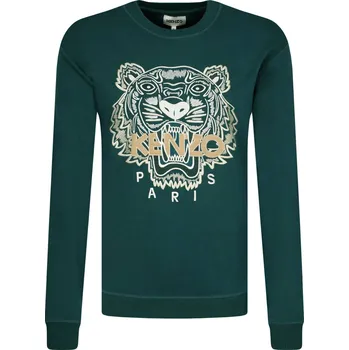 Pánská mikina Kenzo Mikina CLASSIC TIGER | Barva: lahvově zelená | Velikost:M
