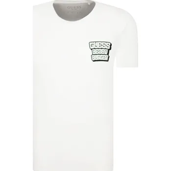 GUESS JEANS Tričko BEST BURGER | Barva:bílý | Velikost:S