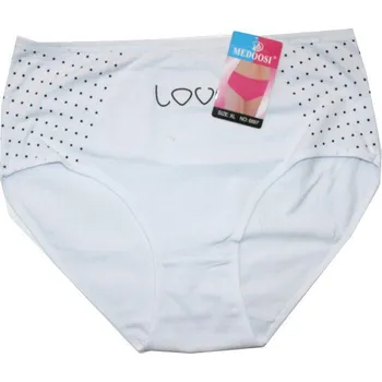 Dámské kalhoty Dámské kalhotky do pasu LOVE bílé 6897