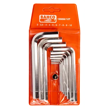 Šroubovák Sada niklovaných imbusů BAHCO 1998M/10T