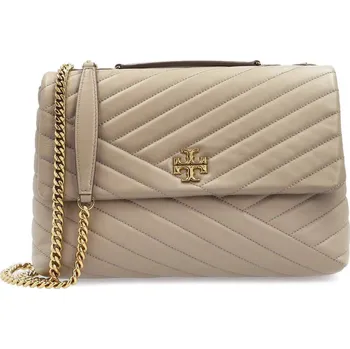 Kabelka TORY BURCH Kůžoná kabelka na rameno KIRA | Barva:šedý | Velikost:OS