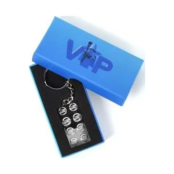 Hračka LEGO® 5006330 VIP Chrome Silver Metal Key Chain