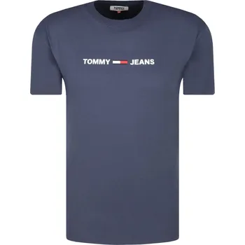 Pánské oblečení Tommy Jeans Tričko TJM SMALL LOGO | Barva:tmavě modrá | Velikost:S