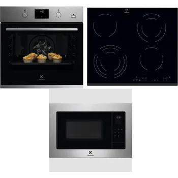 Set domácích spotřebičů ELECTROLUX KODGH70TX + ELECTROLUX EHF6343FOK + ELECTROLUX EMS4253TEX