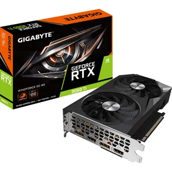 Grafická karta Gigabyte GeForce RTX 3060 Ti Windforce OC 8G (GV-N306TWF2OC-8GD)