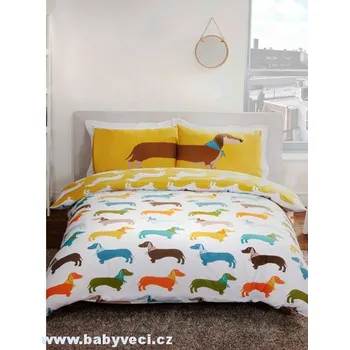 Povlečení Povlečení s jezevčíkem jezevčík barevné > varianta barevné