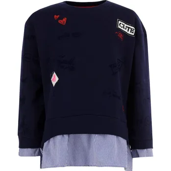 Dámská halenka Desigual Halenka DIDEROT | Barva:tmavě modrá | Velikost:128