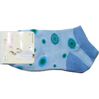 Dívčí kotníčkové ponožky puntíkový motiv - 122/43 vel. 27/30