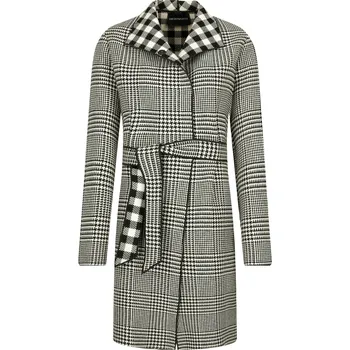 Dámský kabát Emporio Armani Vlněný kabát | Barva:ekr | Velikost:36