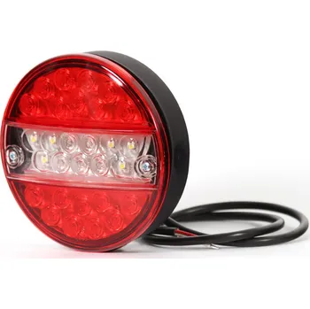 Zadní světlomet Zadní obrysová a zpětná svítilna LED kulatá + 2m kabel