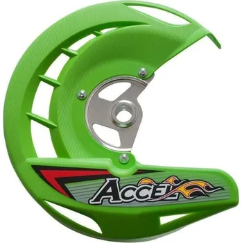Brzdový kotouč ACCEL kryt předního brzdového kotouče KAWASAKI KX 250F/450 06-18 barva zelená