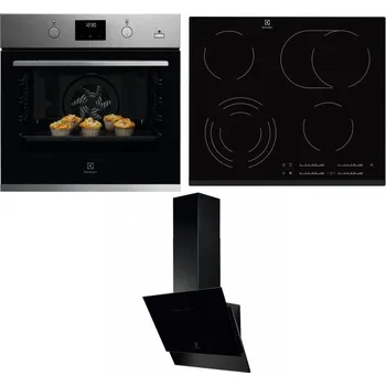 Set domácích spotřebičů ELECTROLUX KODGH70TX + ELECTROLUX EHF6547FXK + ELECTROLUX LFV616K