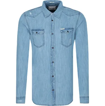 Pánská košile GUESS JEANS košile truckee | Barva:modrý | Velikost:S