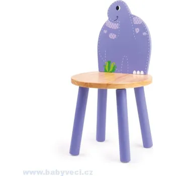 Dětský stůl Dětská dřevěná židle dinosaurus > varianta brontosaurus