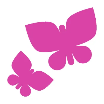 Samolepící dekorace SAMOLEPKA Motýlci 001 levá (16 - růžová) NA AUTO, NÁLEPKA, FÓLIE, POLEP, TUNING, VLASTNÍ TEXT, TISK, AUTOSAMOLEPKY.cz, POLEPY, OBRÁZEK, LOGO, SAMOLEPKY