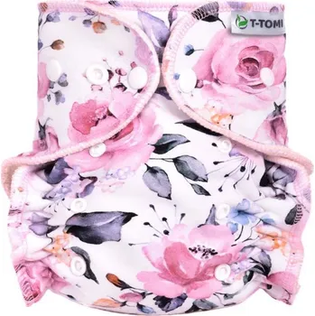 Plenkové kalhoty T-tomi Kalhotková plena přebalovací set patentky Roses