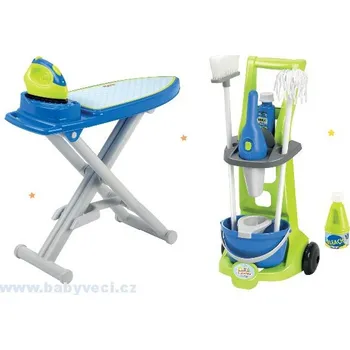 Úklidový vozík ruční vysavač a žehlící prkno se žehličkou > varianta vozík+ vysavač + žehlící prkno