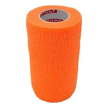 Obinadlo elast. CoPoly 10cm x 4,5m oranžová NEON