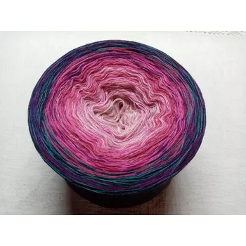 Příze Hortenzie 4-nitka 1500m (Duhové klubko Hortenzie merino)