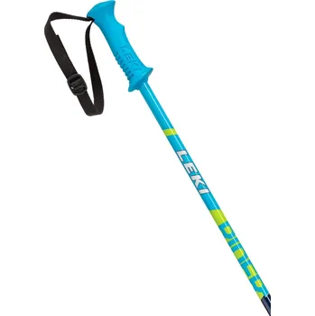 Sjezdová hůlka Leki Rider, bluemetallic-cyan-neonyellow 90