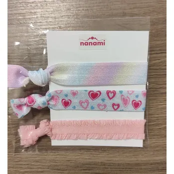 NANAMI sada gumičkových náramků Duhová Srdce
