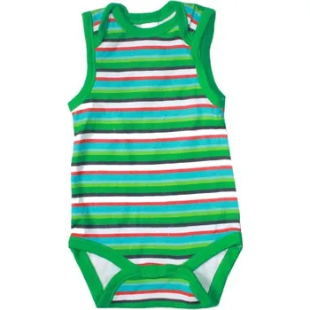 Body bez rukávů - body tílko zelené
