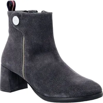 Dámské holínky Joop! Kůžoné kotníkové boty NARA | Barva:grafitově šedý | Velikost:38