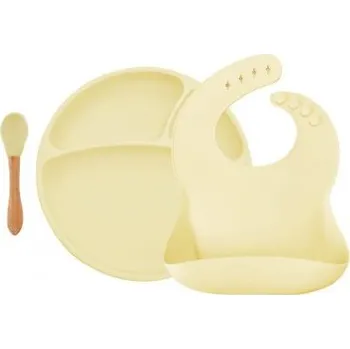 dětská jídelní sada MINIKOIOI Set na stolování BLW II Mellow yellow