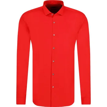 Pánská košile HUGO Košile Erriko | Barva:červený | Velikost:43