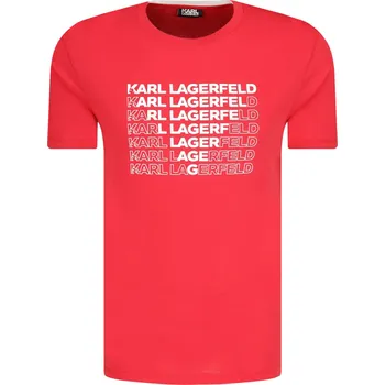 Pánské tričko Karl Lagerfeld Tričko | Barva:červený | Velikost:M