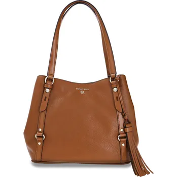 Módní doplněk Michael Kors Kůžoná kabelka na rameno CARRIE | Barva:koňakový | Velikost:OS