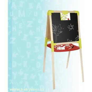 Magnetická kreslící tabulka SMOBY dětská magnetická oboustranná tabule dřevo > varianta dřevo