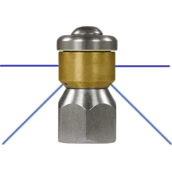 Příslušenství pro vysokotlaký čistič RM Suttner Suttner vysokotlaká rotační tryska ST-49.1 na čistění potrubí 3+2, závit 1/4" IG, vel. trysky 045-200, 250bar, nerez/bronz