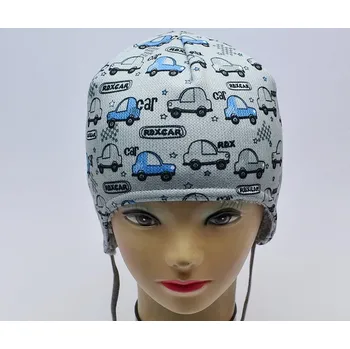 Kukla Zimní vázací čepice RDX 3892 Auta Barva: šedá, Velikost: 3 (2-4 roky)