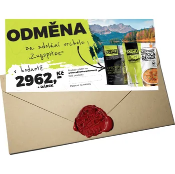Dárkový potravinový koš Dárkový poukaz "Zugspitze" - 2 962 Kč Forma: Dárkový poukaz