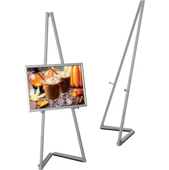 Kancelářský nábytek Opěrný kovový stojan na tabule - Portable Easel - Šedý