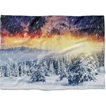 deka Deka Zasněžená krajina 150x120 cm (Rozměr : 200 x 140 cm, Podšití beránkem: NE)