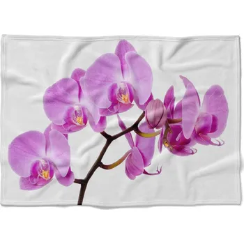 Dětská deka Deka Růžová orchidej (Rozměr : 150 x 120 cm, Podšití beránkem: NE)