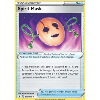 Sběratelská karetní hra Pokémon EVS 160/203 Spirit Mask - Evolving Skies Stav: Near Mint, Verze: REVERSE HOLO