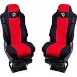 Autopotahy textilní pro MAN TGA/L/X/S/M, černo-červená barva (č. 9)