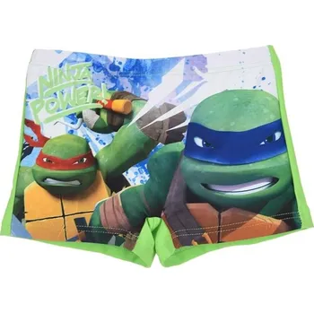 Dívčí plavky Želvy NINJA Chlapecké nohavičkové PLAVKY ŽELVY NINJA, zelené Velikost: 98