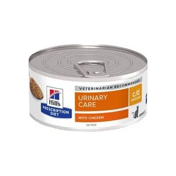 Pro kočku Hill's Fel. PD C/D MultiCare Minced Chicken Konz. 156g