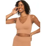 podprsenka Roxy Chill Out Seamless V - CLR0/Mocha Mousse M/L
