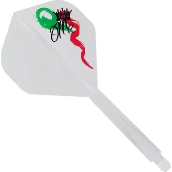 Příslušenství pro šipky Letky CONDOR AXE Standard Red Crown Clear Long